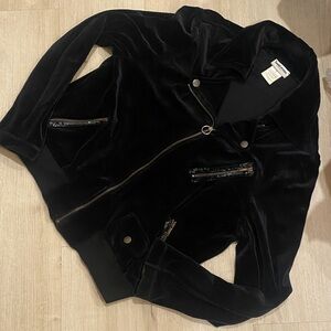 Sonia Rykiel Vintage Velvet Bomber Jacket - Large - Made in France